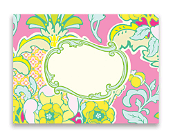 Note Cards - Pineapple Brocade