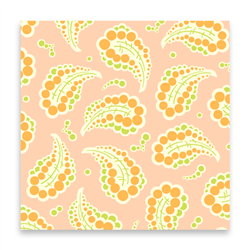 Dotted Paisley - peachypink