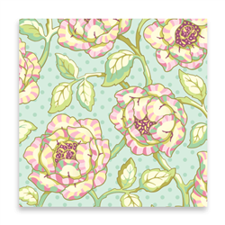 Cabbage Rose - turquoise