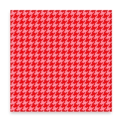 Houndstooth - red