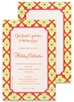 Invitations - Tiled Poinsettia