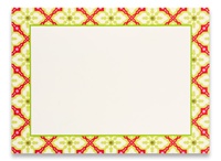 Photo Cards, Blank - Tiled Poinsettia