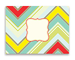 Note Cards - Zag Stripe Blue
