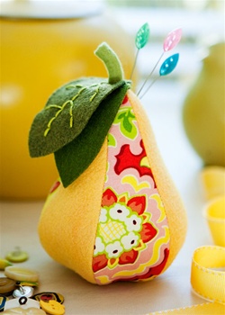 Pear Pincushion Kit - Yellow