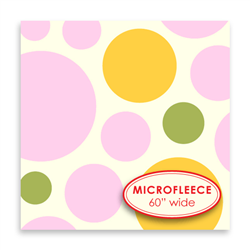 Dream Dot - clementine - 60" MICROFLEECE